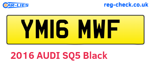 YM16MWF are the vehicle registration plates.