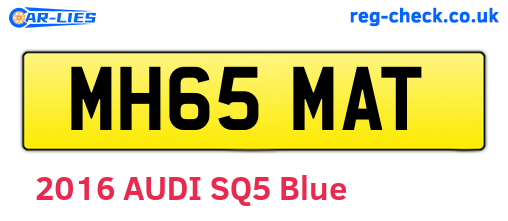 MH65MAT are the vehicle registration plates.