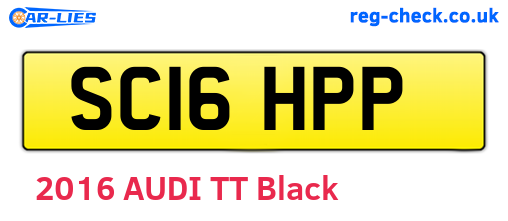 SC16HPP are the vehicle registration plates.