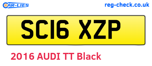 SC16XZP are the vehicle registration plates.