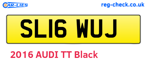 SL16WUJ are the vehicle registration plates.