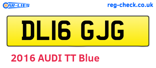 DL16GJG are the vehicle registration plates.