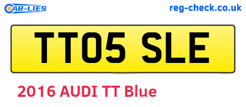 TT05SLE are the vehicle registration plates.