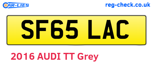 SF65LAC are the vehicle registration plates.