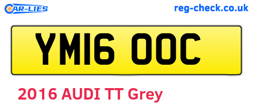 YM16OOC are the vehicle registration plates.