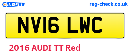 NV16LWC are the vehicle registration plates.