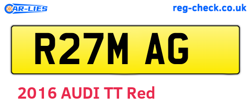 R27MAG are the vehicle registration plates.