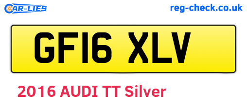 GF16XLV are the vehicle registration plates.