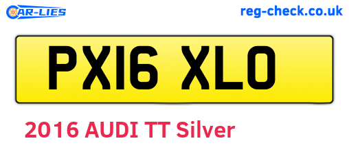PX16XLO are the vehicle registration plates.