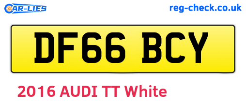 DF66BCY are the vehicle registration plates.