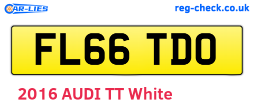 FL66TDO are the vehicle registration plates.
