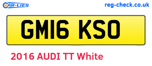 GM16KSO are the vehicle registration plates.