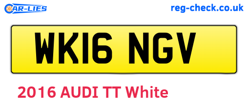 WK16NGV are the vehicle registration plates.