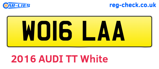 WO16LAA are the vehicle registration plates.