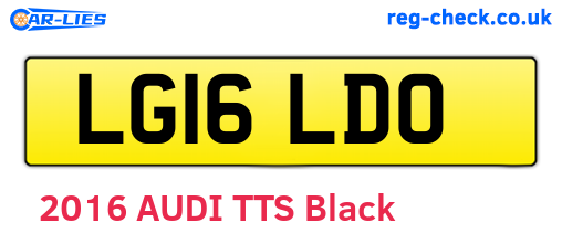 LG16LDO are the vehicle registration plates.