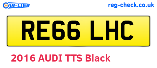 RE66LHC are the vehicle registration plates.