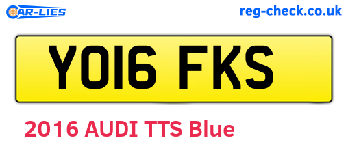 YO16FKS are the vehicle registration plates.