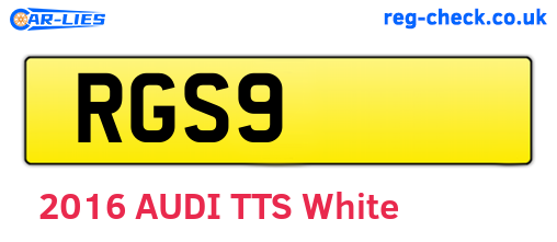 RGS9 are the vehicle registration plates.