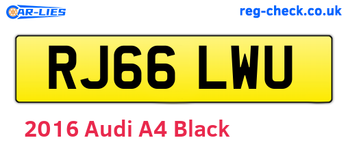 Black 2016 Audi A4 (RJ66LWU)
