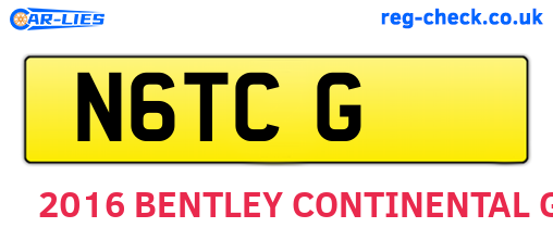 N6TCG are the vehicle registration plates.
