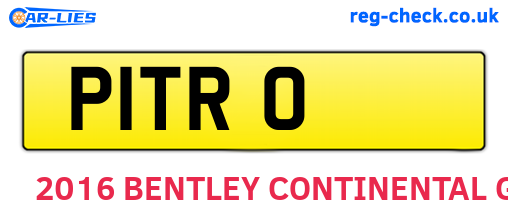 P1TRO are the vehicle registration plates.