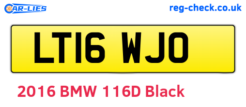 LT16WJO are the vehicle registration plates.
