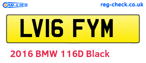 LV16FYM are the vehicle registration plates.