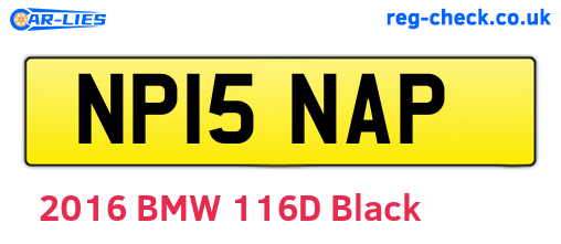 NP15NAP are the vehicle registration plates.