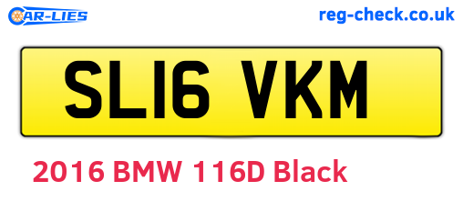 SL16VKM are the vehicle registration plates.