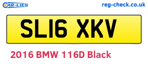 SL16XKV are the vehicle registration plates.