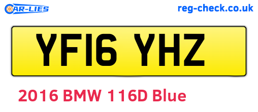 YF16YHZ are the vehicle registration plates.