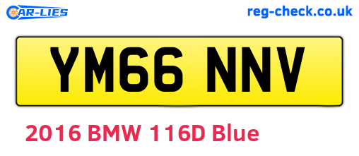 YM66NNV are the vehicle registration plates.