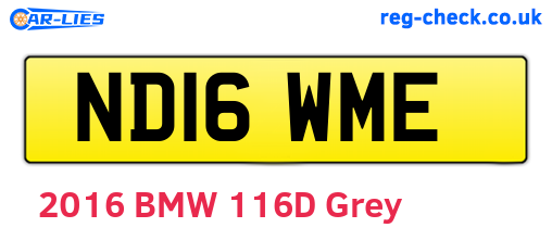 ND16WME are the vehicle registration plates.