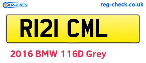 R121CML are the vehicle registration plates.