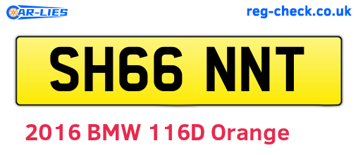 SH66NNT are the vehicle registration plates.