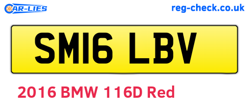 SM16LBV are the vehicle registration plates.