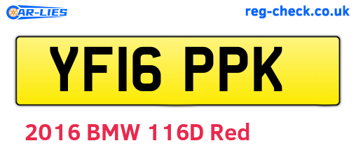 YF16PPK are the vehicle registration plates.