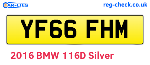 YF66FHM are the vehicle registration plates.