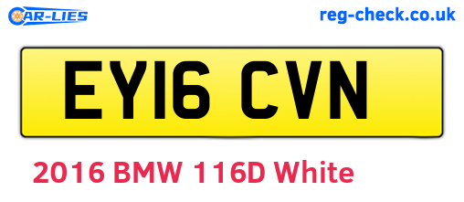 EY16CVN are the vehicle registration plates.