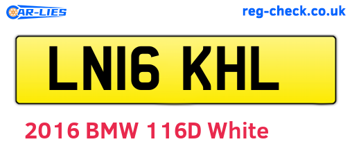 LN16KHL are the vehicle registration plates.