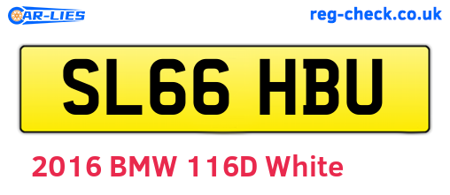 SL66HBU are the vehicle registration plates.