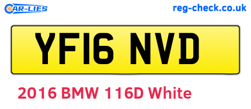 YF16NVD are the vehicle registration plates.