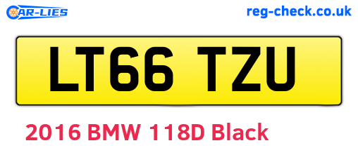 LT66TZU are the vehicle registration plates.