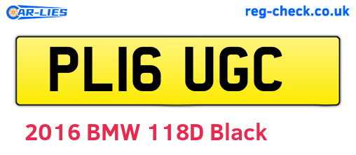 PL16UGC are the vehicle registration plates.