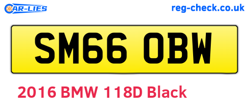 SM66OBW are the vehicle registration plates.