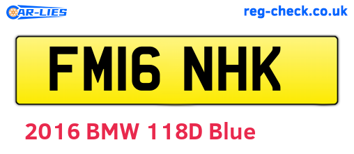 FM16NHK are the vehicle registration plates.