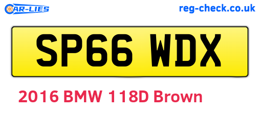 SP66WDX are the vehicle registration plates.