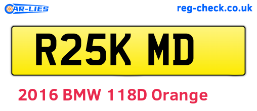 R25KMD are the vehicle registration plates.