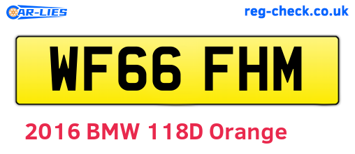 WF66FHM are the vehicle registration plates.