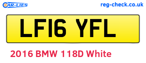 LF16YFL are the vehicle registration plates.